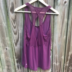 lululemon tank with mesh detail back